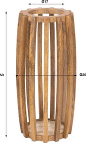 Houten Paraplubak Met Open Lattendesign