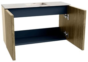 Mondiaz Joya DLux 70cm toiletmeubel dusk met wastafel faye midden 1 kraangat frappe
