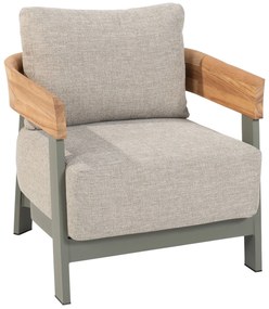 Tuinstoel Aluminium/teak Groen 4 Seasons Outdoor Varenna