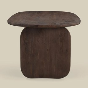 Ovale Eettafel Met Gebogen Poot 200 Cm - 200 X 100cm.