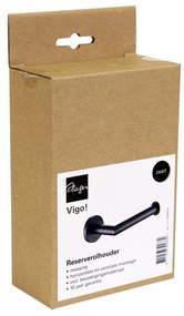 Plieger Vigo toiletrolhouder mat zwart