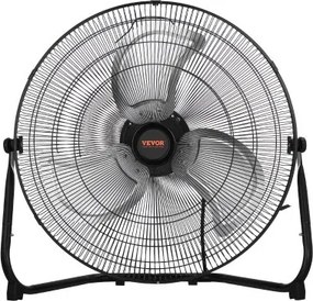 VEVOR vloerventilator, 3-snelheden windmachine, 508 mm, 4800 CFM, 360° verstelbare kanteling, 6,5 m/s luchtstroom, grote metalen ventilator, voor thuis, sportschool, kantoor, garage, commerciële winkel