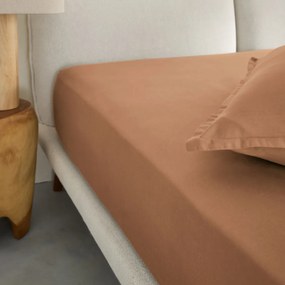 Hoeslaken, gewassen katoensatijn, omslag 30 cm, Saria