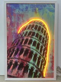 Neon Art Pisa Tower