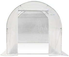 Metalen folie kweektent 2x4m wit Garden Point