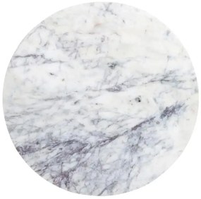 Richmond Interiors Celine Bijzettafel Goud Met Wit Marmer - 40 X 40cm.