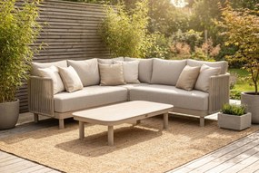 Hoek loungeset 5 personen Rope Zand/Beige  Lifestyle Garden Furniture Solento
