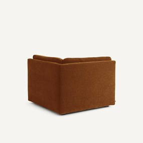 Modulaire 90° hoek in chenille fluweel, GIULIANO