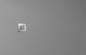 Gelco Mitia rechthoekige douchebak stone-look 140x100cm grijs