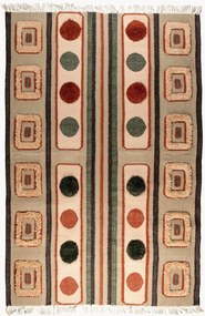 Handgeweven hoogpolig vloerkleed Haydon met franjes, in verschillende formaten