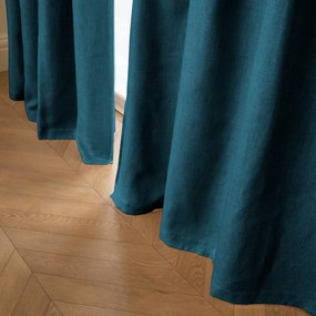 Verduisteringsgordijn van gewassen linnen, oogjes, Private