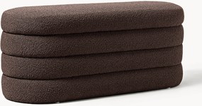 Bouclé gestoffeerde bank Alto met opbergruimte