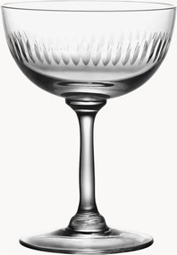 Mondgeblazen kristallen champagneglazen Spears, 2-delig
