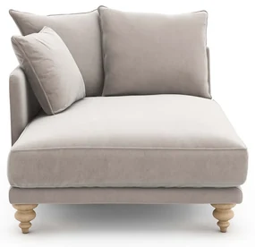 Longchair in fluweel, Lazare