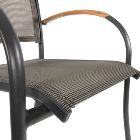 Lesli Living  Tuinstoel Stapelbaar - Monza - Teak - Lesli Living