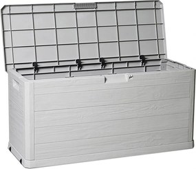 Toomax Woody's Kussenbox - 280L - Warm Grey - Design - Binnenmaat 112 x 39,5 x 52,5 cm - Buitenmaat 117 x 45 x 56 cm