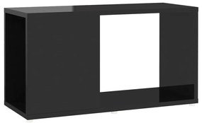 vidaXL Tv-meubel 60x24x32 cm spaanplaat hoogglans zwart