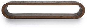 By-Boo Elora Ovale Tv-meubel Gebogen Hout - 200x30x40cm.