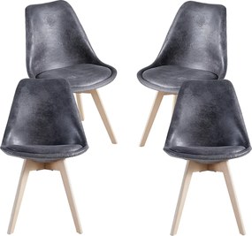 Set 4 Synk Vintage Stoelen