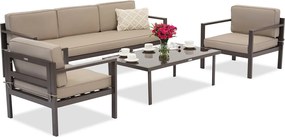 Garden Point Porto Coffee 5 bruin tuinmeubelset