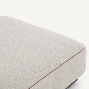 Voetensteun van gestructureerd viscose en linnen, JACOPO