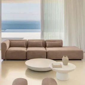 Fogler 3-delige Modulaire Hoekbank Met Chaise Longue Rechts Corduroy Kameelbruin - Sklum