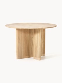 Ronde eettafel Jolka van eikenhout, Ø 120 cm