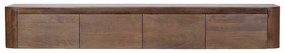 Hangend Tv-meubel Donker Hout 200 Cm - 200x40x30cm.