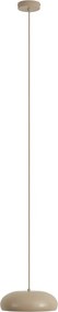 Retro hanglamp taupe met metalen kap 2-lichts - Macaron