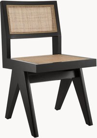 Handgemaakte stoel Niclas van hout/rotan