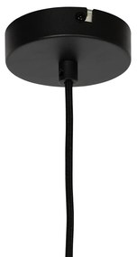 Moderne hanglamp zwart met opaal glas - Drop