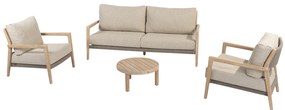 4 Seasons Outdoor Julia loungeset met Sem tafel SALE Loungeset beige weerbestendig