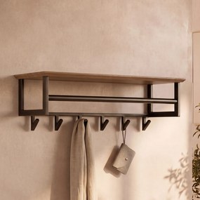 Stalen Kapstok Met Eikenhoutlook Plank