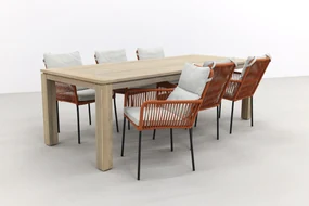 Teresa Terra/Rome grey 240 cm. tuinset – 7-delig
