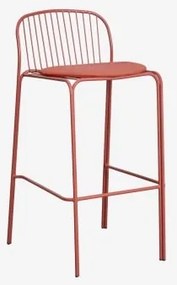 Pack Van 4 Hoge Tuinkrukken Van Staal Anerina Terracota & ↑75 Cm & Terracota - Sklum