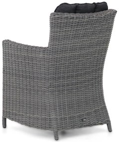 Tuinset 6 personen 240 cm Wicker Zwart Garden Collections Venerdi/Brighton