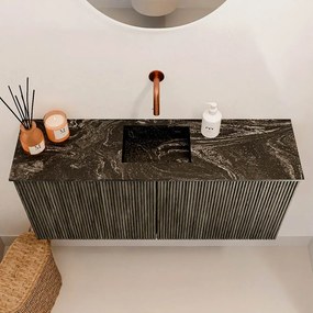 Mondiaz Joya DLux 90cm toiletmeubel shadow met wastafel faye midden zonder kraangat lava