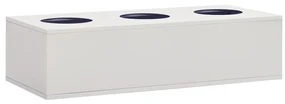 vidaXL Kantoorbloembak 90x40x23 cm staal lichtgrijs