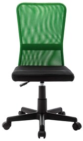 vidaXL Kantoorstoel 44x52x100 cm mesh stof zwart en groen