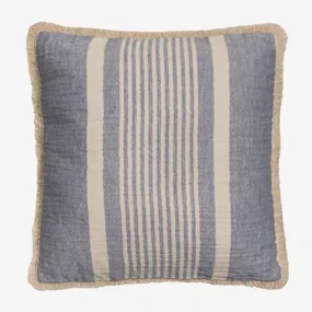 Vierkant Katoenen Kussen (45x45 Cm) Korjen Lavendelblauw - Sklum