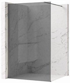 Walk-in douchewand Rea Flexi Grey / Titan 80