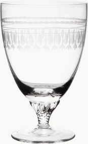 Mondgeblazen kristallen bistroglazen Ovals, 6-delig