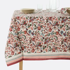 Bedrukt tafelkleed in gewassen katoen, Kali