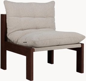 Loungefauteuil Huno van bouclé en beukenhout