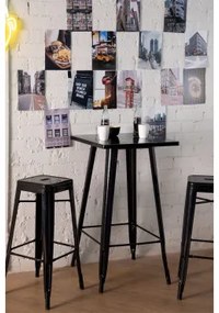 Set Met Een Hoge Tafel & 2 Hoge Krukken Lix Zwart - Sklum