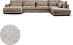 PEPP Interiors Como U Bank Met Ottoman Rechts Grijs Mix Puente 09