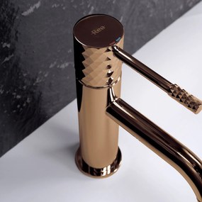 Wastafelkraan Rea Lungo Diamond Copper Low