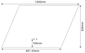 Best Design Line organische spiegel met spiegelverwarming 120x65cm