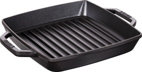 Staub Grill Pans Grillpan 23 cm, Zwart - Grill Pans - Staub