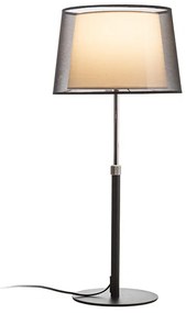 RENDL R12484 ESPLANADE tafellamp, decoratief transparant zwart/wit Chroom